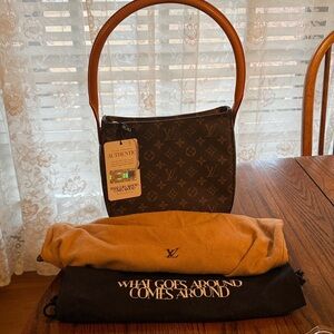 2001 Louis Vuitton Brown and Tan Monogram Bag